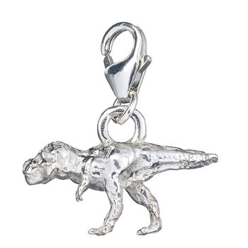 Sterling Silver Tyrannosaurus Rex Charm, 3 of 8
