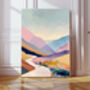 Minimalist Trail Running Art Print, thumbnail 1 of 5