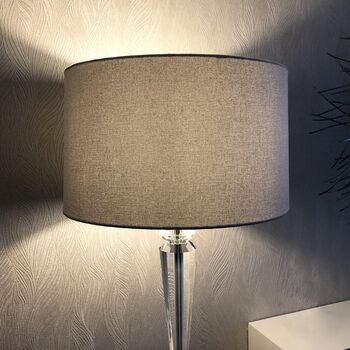 Light Grey Woven Lampshade, 3 of 9