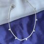 Sterling Silver Grape Summer Payal Indian Anklet, thumbnail 5 of 5