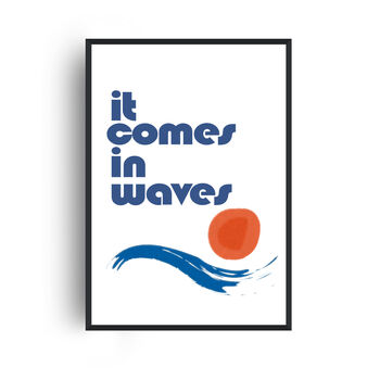 It Comes In Waves Giclée Retro Art Print, 2 of 3