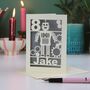 Personalised Papercut Robot Birthday Card, thumbnail 1 of 5