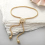 Personalised Gold Plated Slider Friendship Bracelet, thumbnail 1 of 5