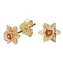 Daffodil Flower 18ct Gold Vermeil Plated Silver Studs, thumbnail 4 of 6