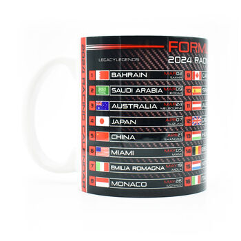 Formula One Racing Calendar 2024 Mug, 4 of 5