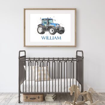 Personalised Holland Tractor Print, 3 of 3