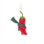 Personalised Chilli Felt Christmas Decoration, thumbnail 2 of 4
