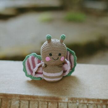 Handmade Butterfly Pink Fair Trade Toy, 2 of 4