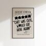 Guest Check Chef Was Cute Print, thumbnail 1 of 4
