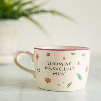 Blooming Marvellous Handmade Floral Mug, 4 of 6
