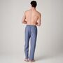 Men's 'Navy Paisley' Crisp Cotton Pyjama Trousers, thumbnail 3 of 4