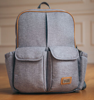 Grey Baby Travel Changing Rucksack With Fold Out Cot, 6 of 7