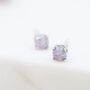 Cosmic Dust Opal Stud Earrings Sterling Silver, thumbnail 2 of 10