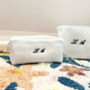 Monogramed Set Of Cosmetic Bags, thumbnail 5 of 7