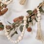 Wooden Beads Garland With Tassels Two.3m, thumbnail 1 of 2