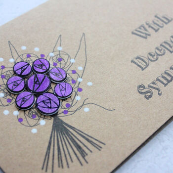 Deepest Sympathy Card, Bereavement Card, Floral Bouquet, 2 of 5