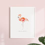 'Fabulous Darling' Flamingo Art Print, thumbnail 1 of 2