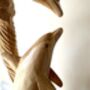 1m Tall Huge Hand Carved Wooden Mother And Baby Dolphin Ornament, thumbnail 12 of 12