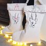 Personalised Hand Embroidered Christmas Stockings, thumbnail 2 of 10