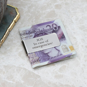 Personalised Stainless Steel Money Clip, 2 of 6