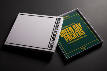 Green Bay Packers Personalised Nfl American Football Gift Newspaper History Book, 3 of 12