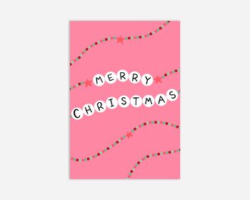 Merry Christmas Friendship Bracelet Taylor Swift Card, 2 of 2