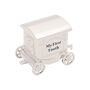 Silverplated First Tooth And Curl Set Train With Two Carriages Baby Gift, thumbnail 7 of 10