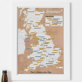 Personalised Scratch Off UK Breweries Print, 3 of 10