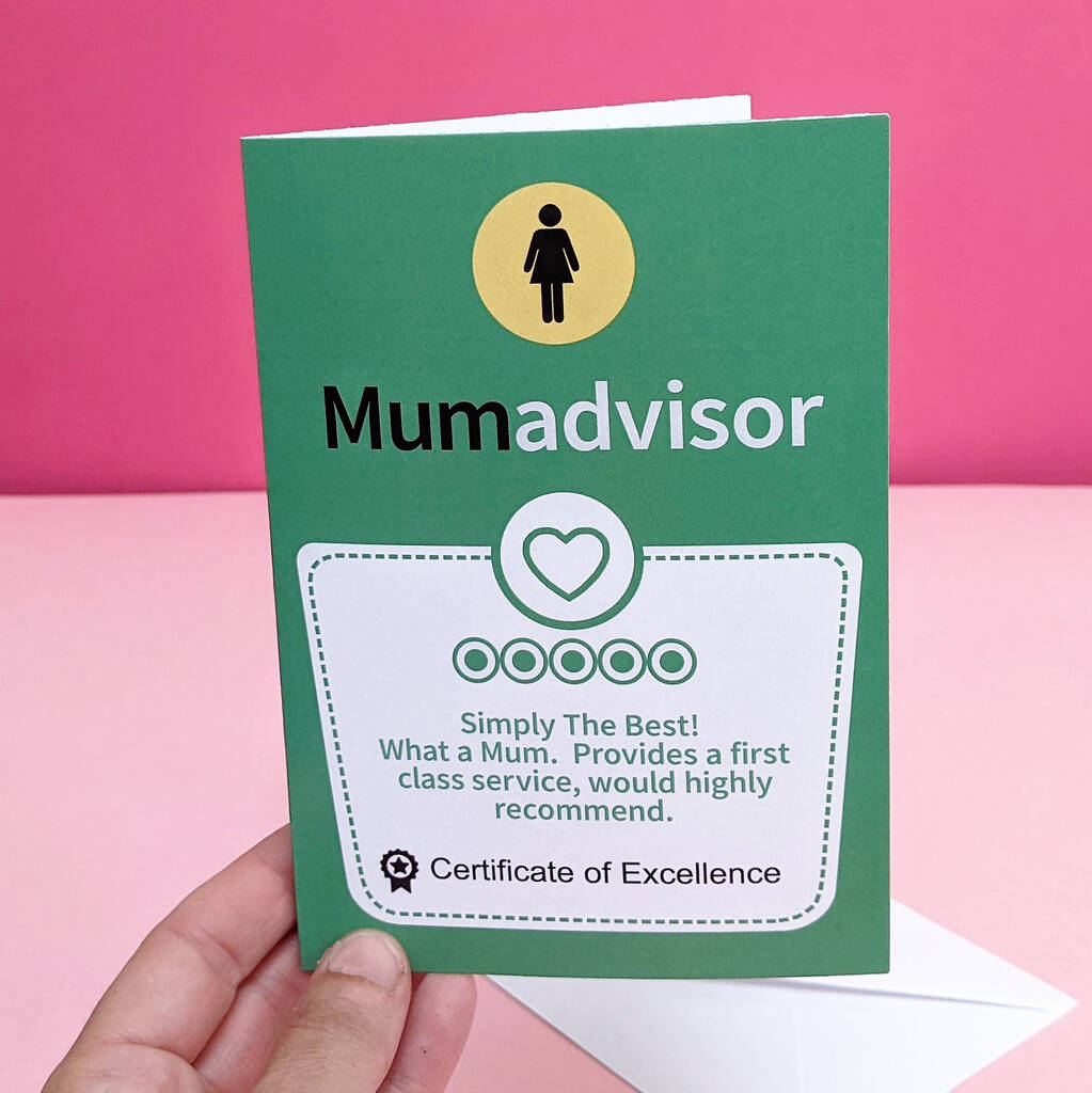 Mum Advisor Review Greetings Card