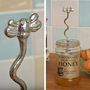 Bee Pewter Spoon With Hook For The Honey Jar, Bee Gifts, thumbnail 1 of 10