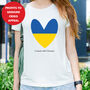 I Stand With Ukraine Organic Cotton T Shirt, thumbnail 4 of 5