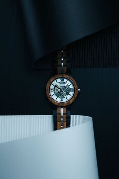 Barcelona Mechanical Automatic Movement Wooden Watch, 10 of 12