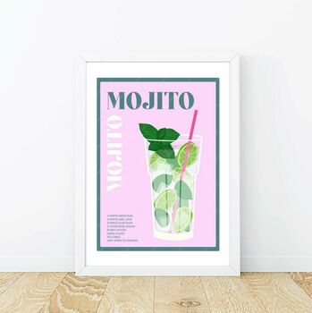 Mojito Cocktail Poster, 4 of 6