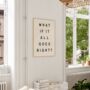 What If It All Goes Right? Wall Print | Black And Cream, thumbnail 2 of 3