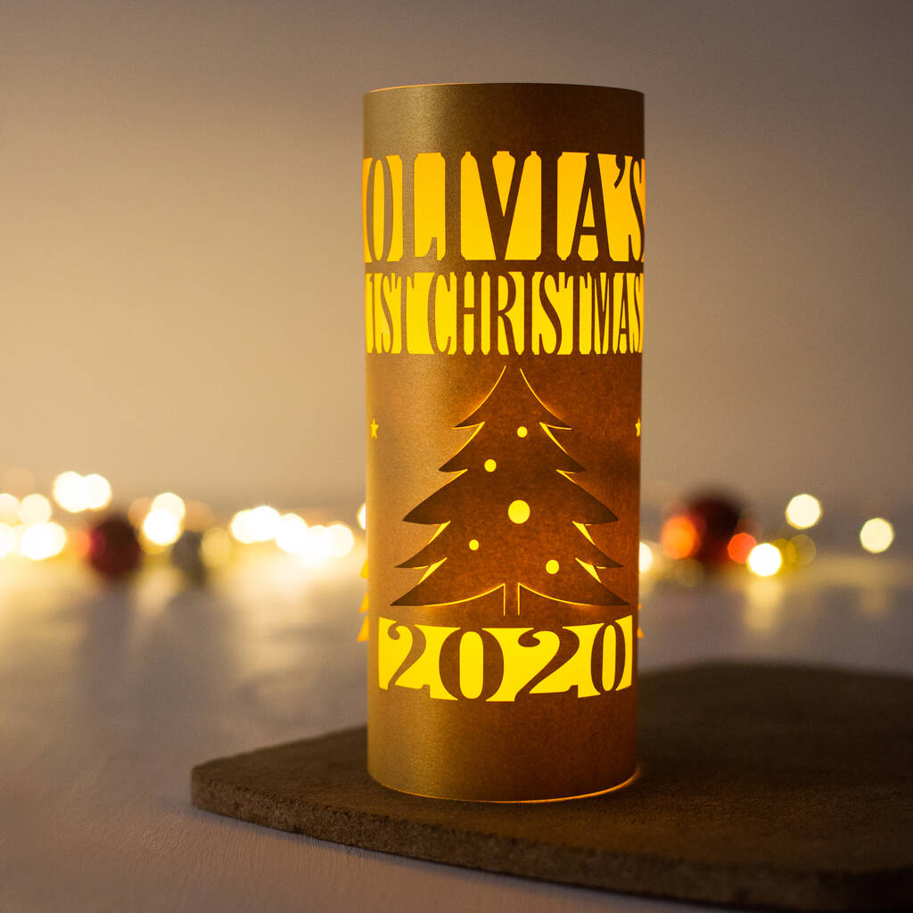 1st Christmas Personalised 2021 Lantern