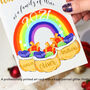 Rainbow First Christmas As A Family Card, thumbnail 4 of 6