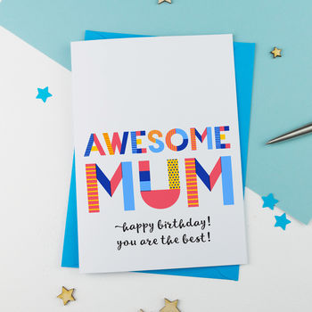 Awesome Mum Personalised Card, 2 of 2