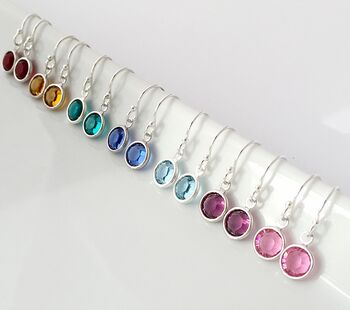 Personalised Heart And Birthstone Necklace, 3 of 5