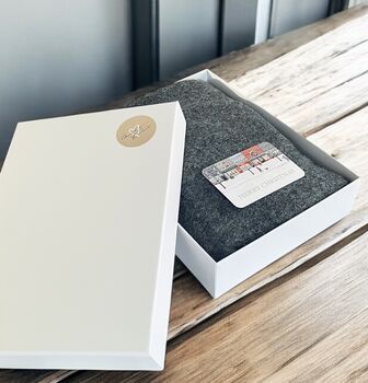 Wool Blend Triangle Pull Through Scarf, 8 of 8