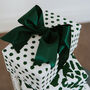Christmas Green Spotty Luxury Wrapping Paper, thumbnail 1 of 8