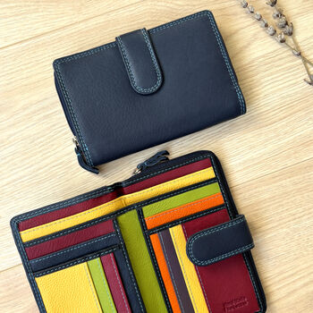 Women's Medium Leather Purse Rfid Secure, 3 of 6