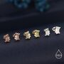 King Of Hearts Sterling Silver Stud Earrings, thumbnail 6 of 12