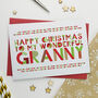 Wonderful Granny/Nanny/Gran/Nan Christmas Card, thumbnail 1 of 6