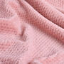 Personalised Dusty Pink Honeycomb Baby Blanket, thumbnail 4 of 9