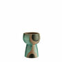 Stoneware Vases In Emerald And Black, thumbnail 3 of 3