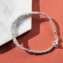 Abstract Sterling Silver Loops Bracelet, thumbnail 2 of 12