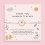 Nursery Teacher Thank You Bracelet, thumbnail 1 of 7