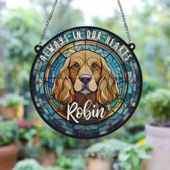 Cocker Spaniel Golden Memorial Suncatcher, 5 of 6