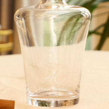 Personalised Floral Decanter And Tumbler Gift Set, 2 of 7