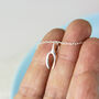 Sterling Silver Wishbone Necklace, thumbnail 3 of 8